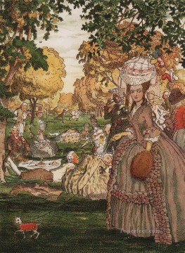 book of the marquise illustration 6 Konstantin Somov Oil Paintings